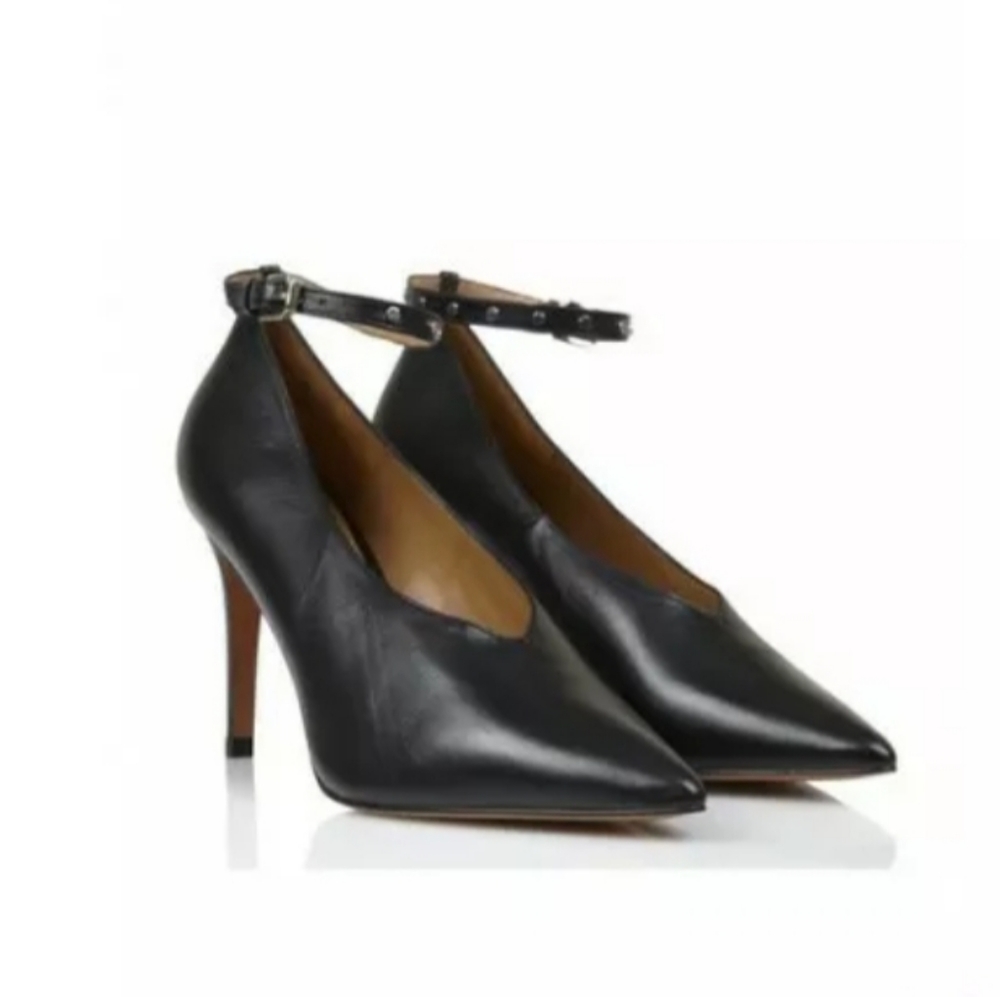 Claudie Pierlot Anouk butter leather stiletto heel